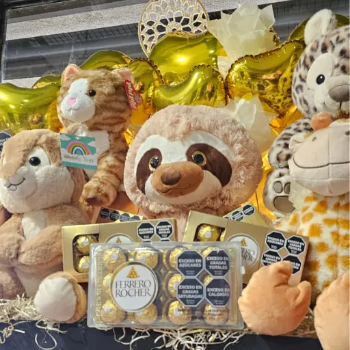 Mega box xl pascuas animales gold